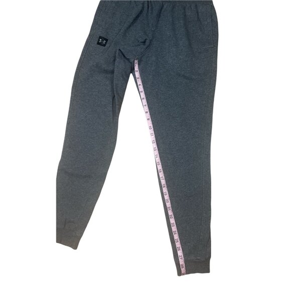 UNDER ARMOUR RIVAL FLEECE joggers MENS medium gray with pockets - Picture 4 of 6
